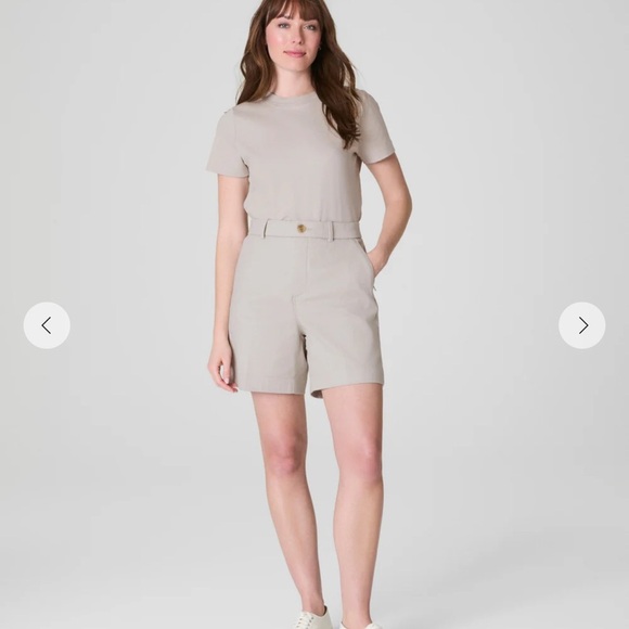 SPANX Bone Twill Shorts - Picture 1 of 4